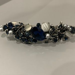 Blue Vintage Hair Clip